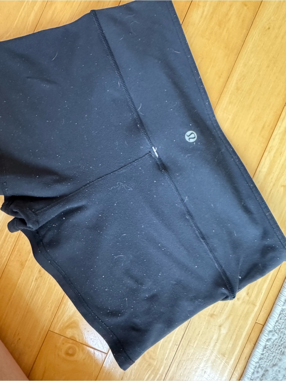 lululemon athletica Black Reversible Boogie shorts